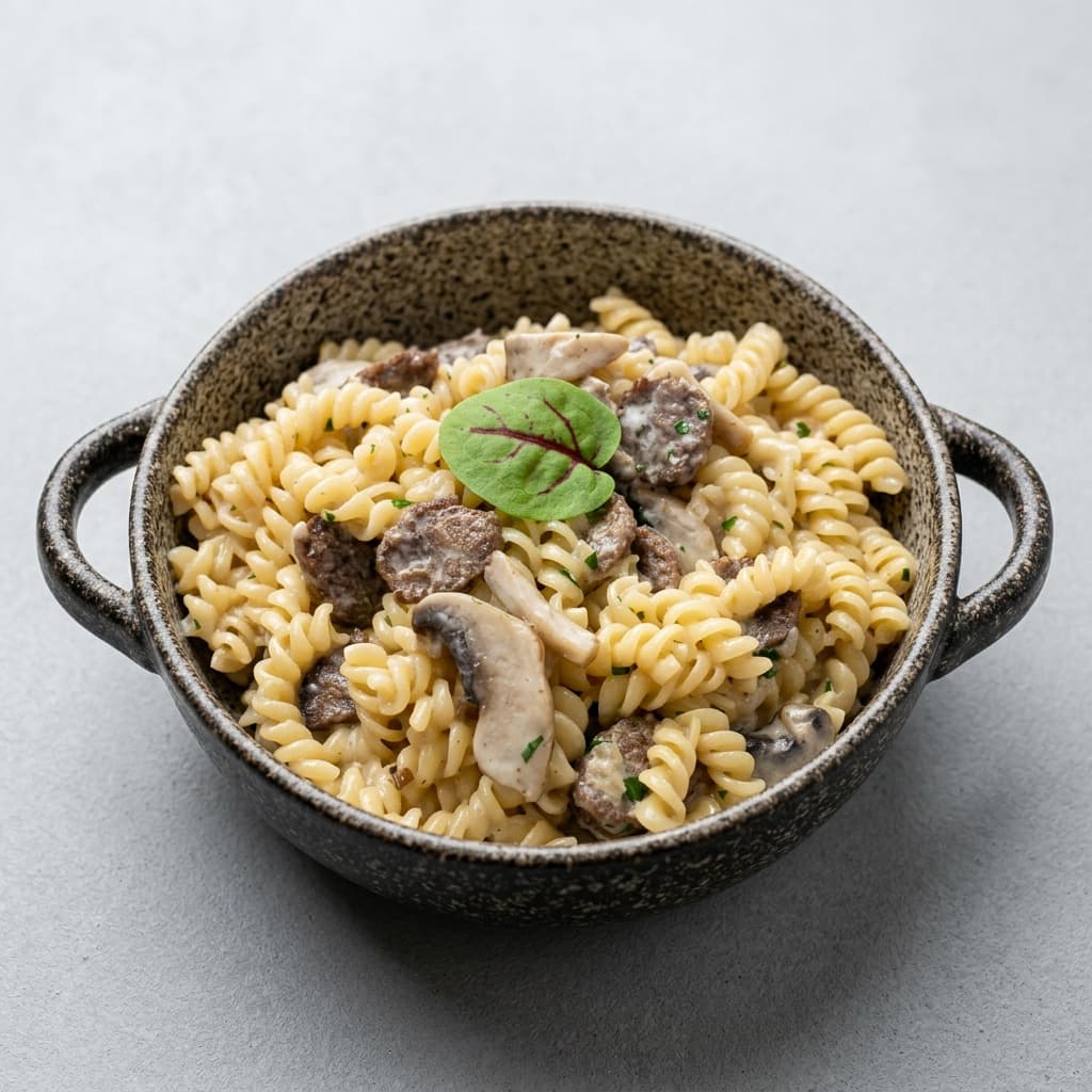 Джирандоле с говяжьими мини колбасками