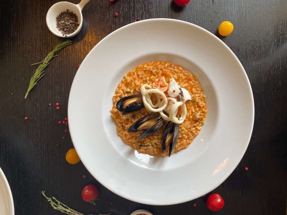 Ризотто с морепродуктами